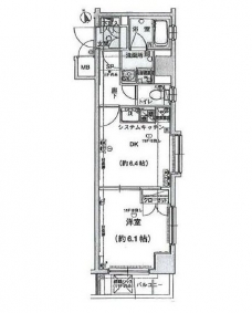 エクセリア荻窪の間取り図