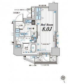メインステージ若松河田の間取り図