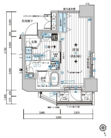 メインステージ若松河田の間取り図