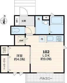 フィカーサ石神井町の間取り図