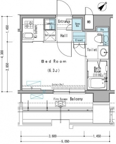 アクサス巣鴨Sta.の間取り図