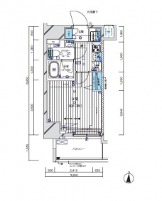 メインステージ三ノ輪EASTの間取り図