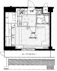 メインステージ白金高輪の間取り図