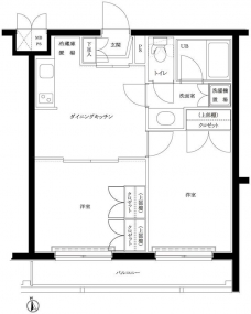ルーブル早稲田弐番館の間取り図