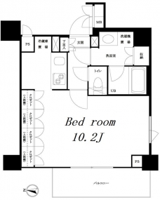ルーブル方南町弐番館の間取り図