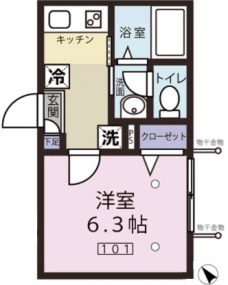 エスポワール東大井の間取り図