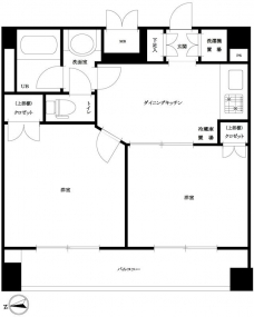ルーブル高田馬場参番館の間取り図