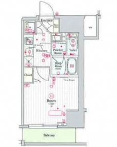 スカイコートプライム亀戸の間取り図