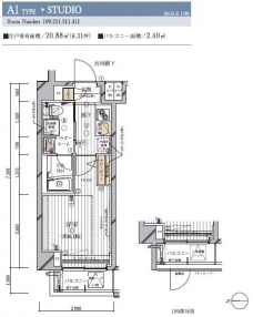 メインステージ多摩川IIIの間取り図