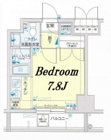メインステージ錦糸町駅前IIの間取り図