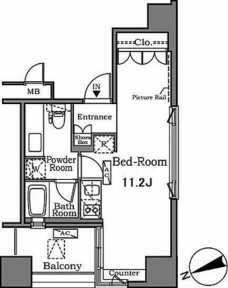 ザ・タワー芝浦の間取り図