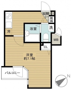 ガラ・シティ五反田の間取り図