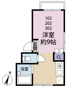 カーサエルモソの間取り図