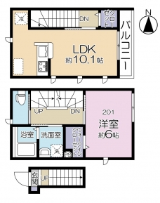 ジョリーメゾン高松の間取り図