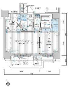 メインステージ若松河田の間取り図