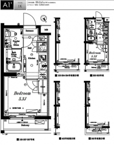 アークマーク目黒不動前の間取り図