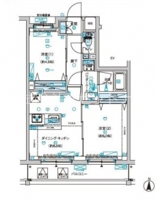 メインステージ大森町IIの間取り図