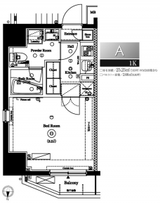 アクサス錦糸町の間取り図