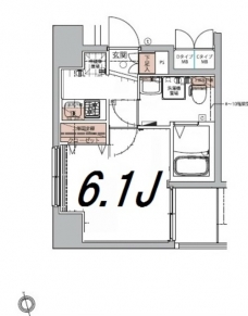 メインステージ北千住IIの間取り図