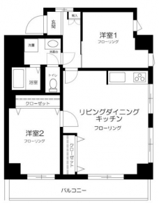 サンサーラ第２吾妻橋の間取り図