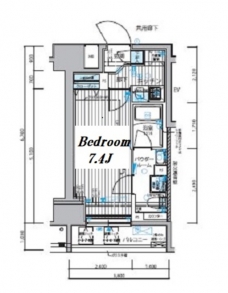 メインステージ新御徒町の間取り図