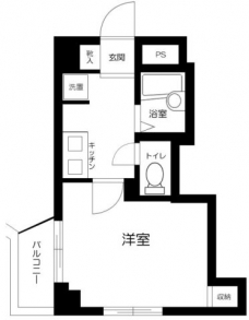 スカイコートヴァンテアン早稲田の間取り図