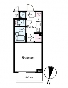 ルーブル芦花公園の間取り図