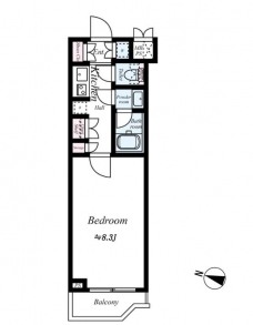 ルーブル祐天寺の間取り図
