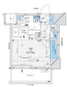 メインステージ目黒IIIの間取り図