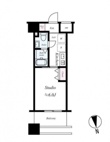 Mobius新宿御苑の間取り図