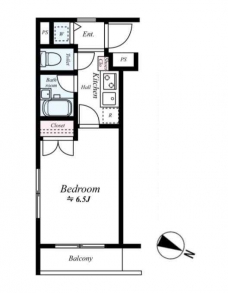 グラントゥルース目黒花房山の間取り図