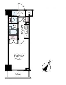 パレステュディオ新宿パークサイドの間取り図