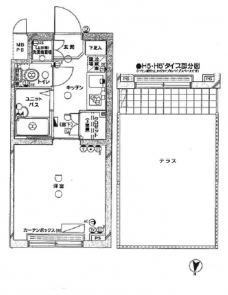 ルーブル芦花公園の間取り図