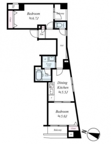 パークウェル方南町の間取り図