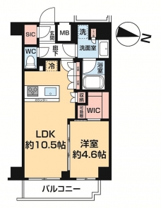 ＧＥＮＯＶＩＡ押上IIの間取り図