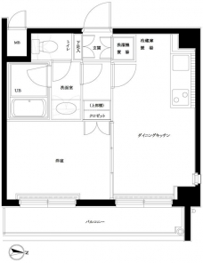 ルーブル上高井戸の間取り図