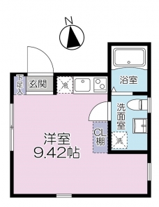 Casa Blanche 武蔵小山の間取り図