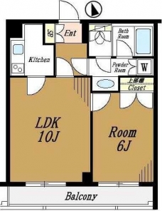 ルーブル早稲田弐番館の間取り図