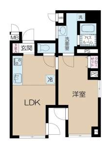 ＮＫダカリ東新町の間取り図