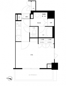 ルーブル方南町弐番館の間取り図