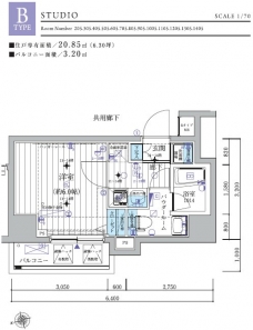 メインステージ北千住IIIの間取り図