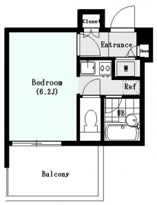 シンシア三田慶大前の間取り図