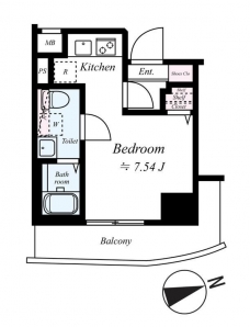 クレヴィスタ武蔵小山の間取り図