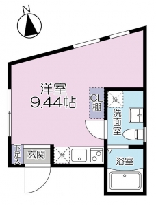 Casa Blanche 武蔵小山の間取り図