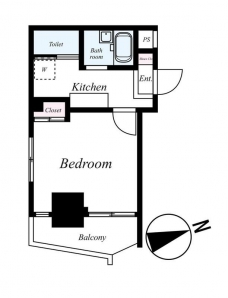 スカイコートヴァンテアン早稲田の間取り図