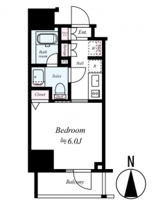 プレール・ドゥーク亀戸Vの間取り図