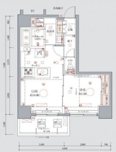 クレヴィスタ南千住の間取り図
