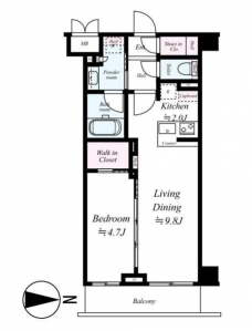クレイシア両国カルミナの間取り図