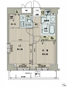 メインステージ西新宿の間取り図