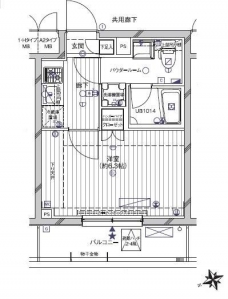 メインステージ南蒲田の間取り図